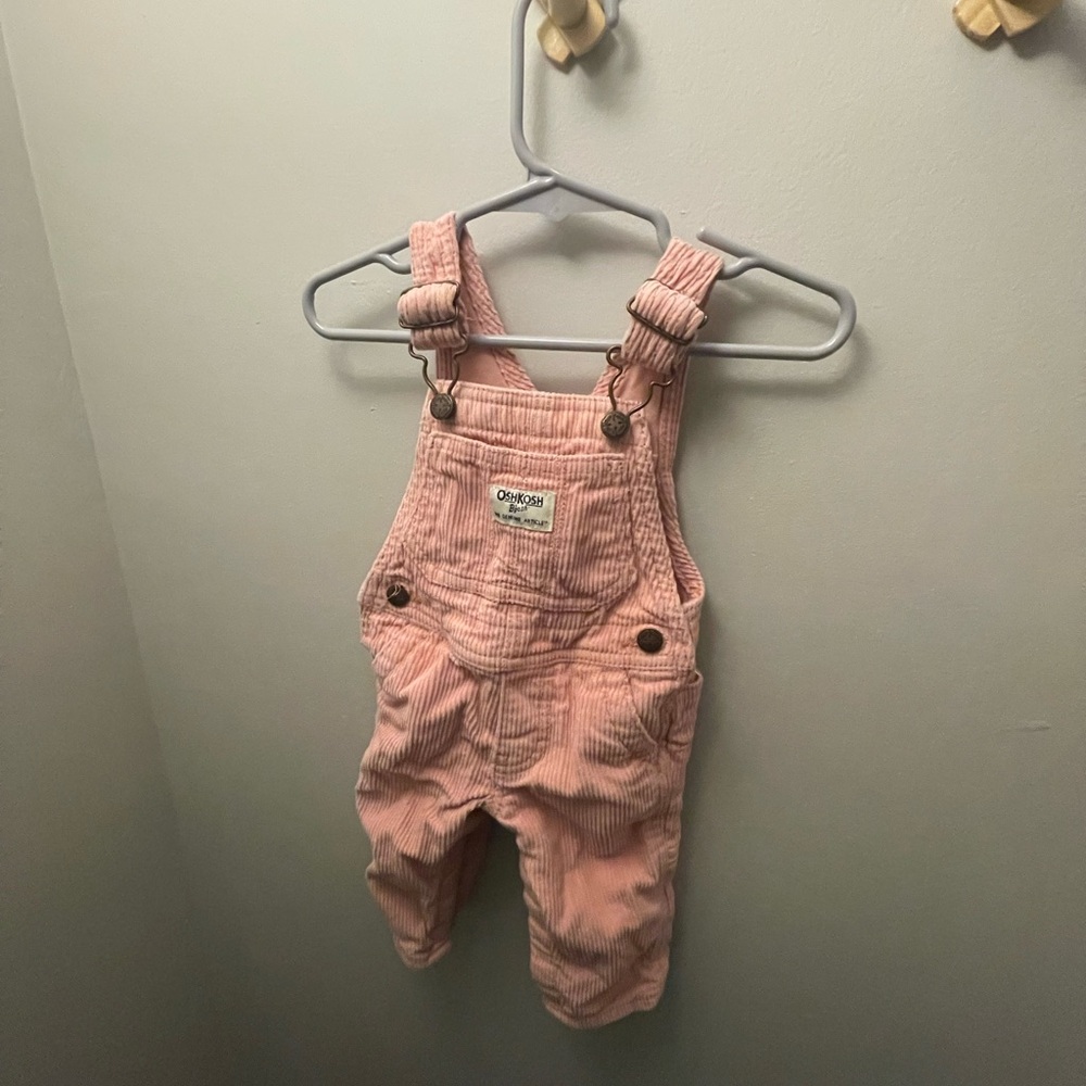 OshKosh B'gosh Light Pink Baby Overalls